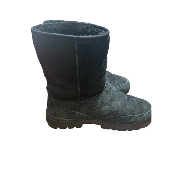 Ugg Black Ultra Short Bootie Sz 6 - Picture 4 of 4
